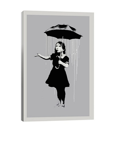 Banksy Nola Girl With Umbrella Giclée Canvas Print