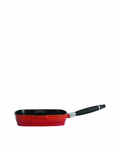 BergHOFF Virgo 11″ Non-Stick Grill Pan, Red