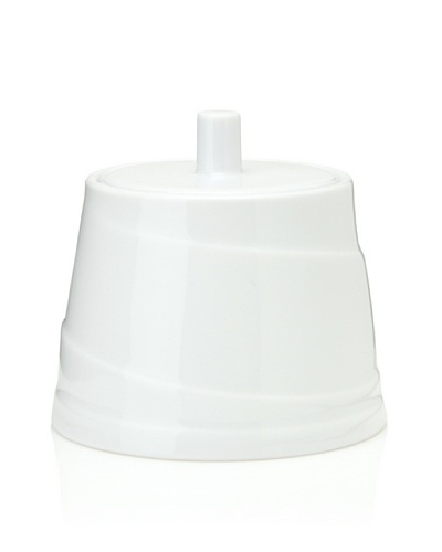 Hotel Line Sugar Bowl with Lid, White