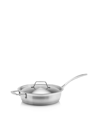 BergHOFF Earthchef Professional Stainless Steel 10-Inch Covered Deep Skillet