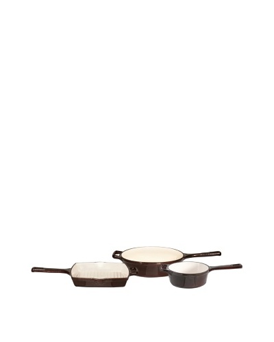BergHOFF Neo Cast Iron 3-Piece Cookware Set [Brown]