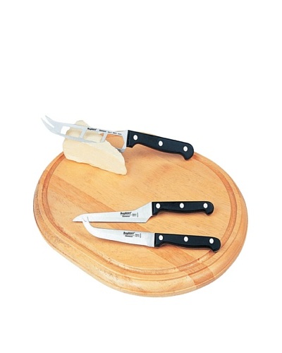 BergHOFF Oval 4-Piece Cheese Set with Cutting Board