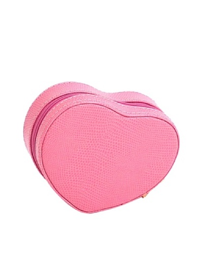 Heart Shaped Travel Jewelry Storage, Pink