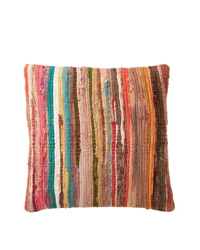 Boheme Collection Woven Striped Throw Pillow, Multi