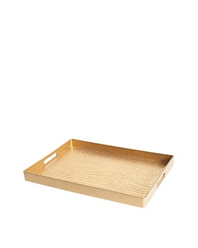 Bombay Company Gator Skin Tray, Gold