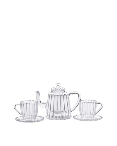 BonJour Coffee & Tea 42-Oz. Ribbed Teapot Set