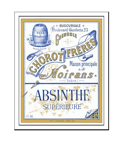 Bonnecaze Absinthe & Cuisine Chorot Freres Absinthe Distillery Label Print
