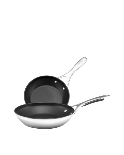KitchenAid Gourmet Stainless Steel Nonstick 8 & 9.5 Skillet Twin Pack