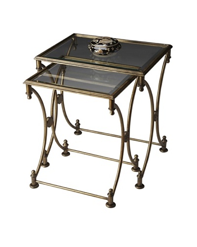 Butler Specialty Company Park Antique Gold Nesting Tables
