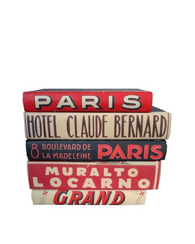 By Its Cover Hand-Rebound Set of 5 Hotel Decorative Books, II