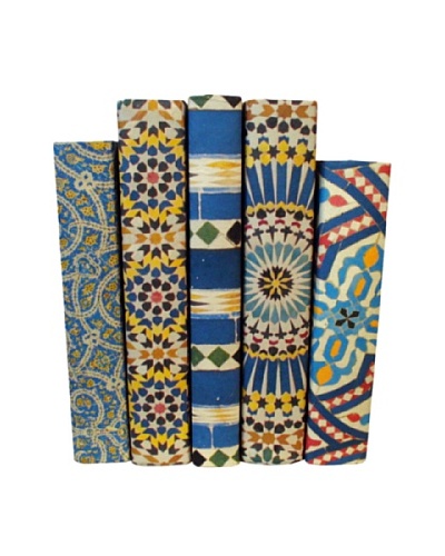 By Its Cover Hand-Rebound Set of 5 Mosaic Decorative Books, I