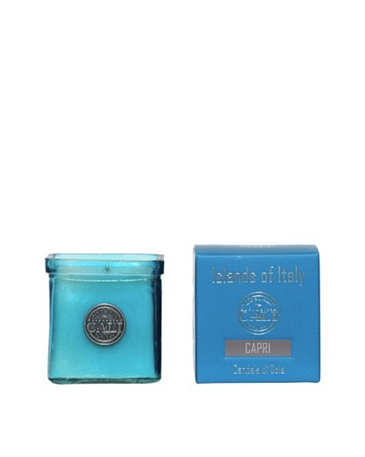 Cali Cosmetics 9-Oz. Capri Candle in Glass Vessel, Blue