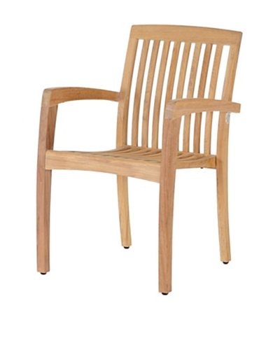 Caluco Stacking Arm Chair, Natural