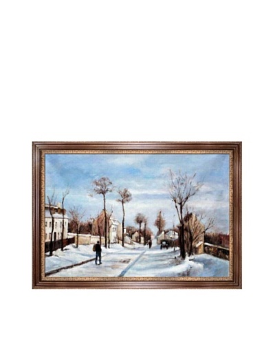 Camille Pissarro Street in the Snow, Louveciennes
