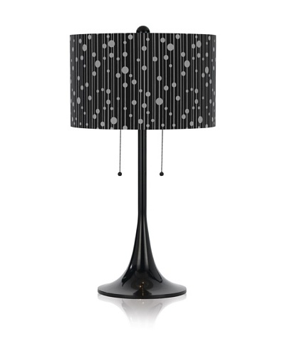 Candice Olson Lighting 2-Light Drizzle Table Lamp in Black Shade