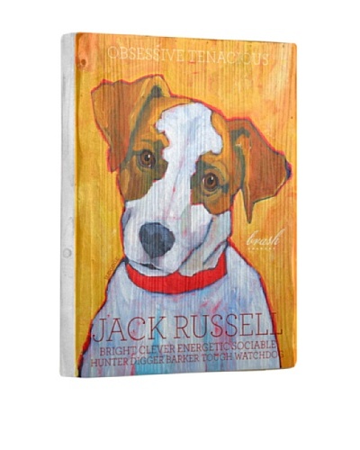 Ursula Dodge Jack Russell Terrier Reclaimed Wood Portrait