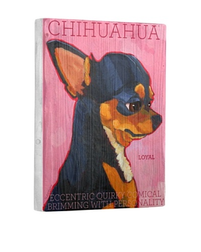 Ursula Dodge Chihuahua Reclaimed Wood Portrait
