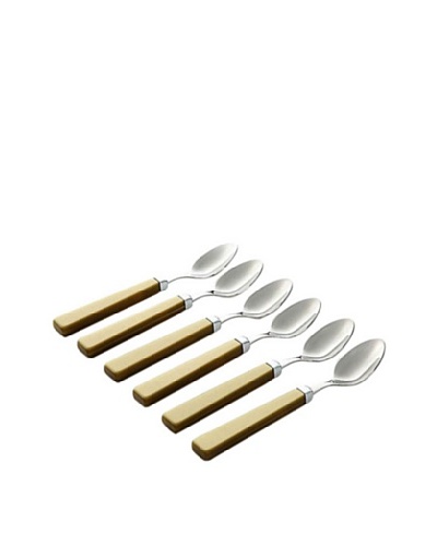 Casa Bugatti Set 6 Moka Spoons [Green]