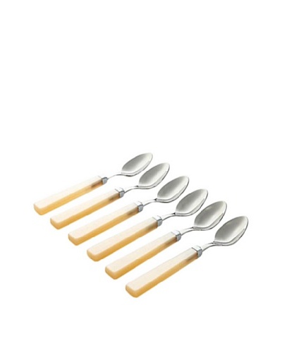 Casa Bugatti Set 6 Moka Spoons [Ivory]