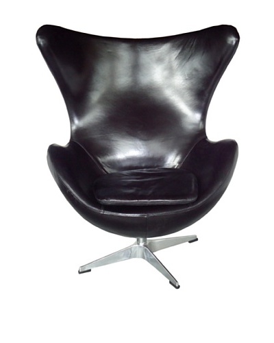 CDI Vintage Leather Copenhagen Chair, Black