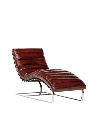 CDI Vintage Leather Lounge Chair, Brown