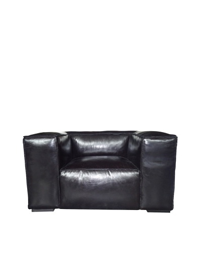 CDI Eaton Vintage Leather Chair, Black