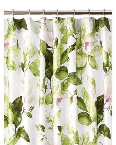 Charisma Bloom Shower Curtain, White/Multi, 72 x 72