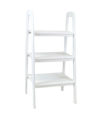 Charleston Ladder Stand, White