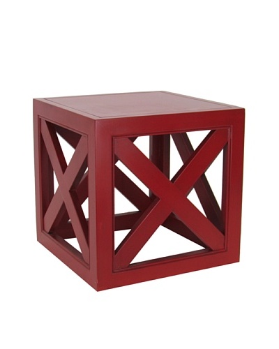 Charleston Furniture Check Table [Red]