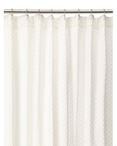 Chateau Blanc Solid Shower Curtain, White, 72 x 76