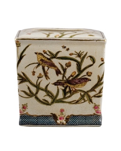 Oriental Danny Satin Grass Porcelain Tissue Box