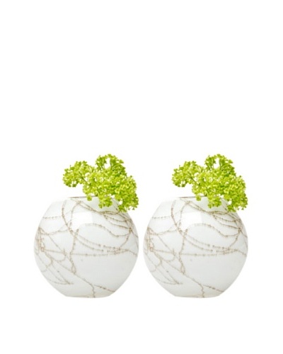 Chive Set of 2 Champagne Sphere Vases
