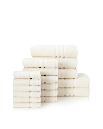 Chortex Irvington 17-Piece Towel Set, Cream