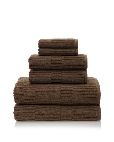 Chortex Oxford 6-Piece Bath Towel Set, KhakiAs You See