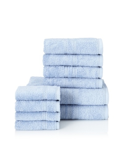 Chortex 10-Piece Imperial Bath Towel Set, Bluebell
