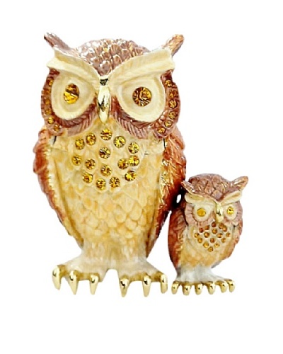Ciel Owl & Baby Trinket Box