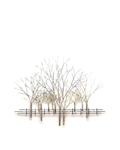 C'Jere by Artisan House Winter Orchard Hand-Painted Steel Wall Sculpture
