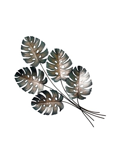 C'Jere by Artisan House Philodendron Cold Rolled Steel Wall Sculpture