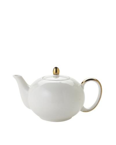Classic Coffee & Tea Teapot, Cream, 10-Oz.