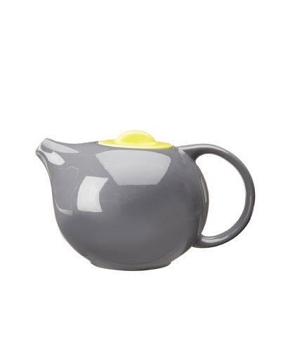 Classic Coffee & Tea Botero Tea Pot With Infuser, Dark Grey/Yellow