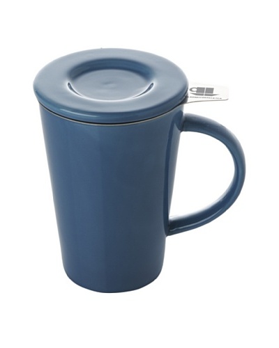 Classic Coffee & Tea Set of 4 Mugs with Stainless Steel Filters [Blue]