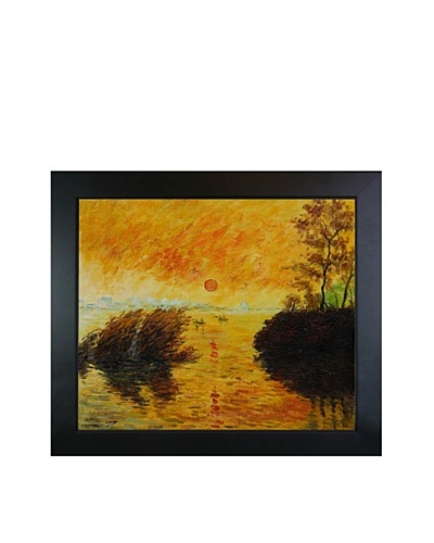 Claude Monet Le Coucher Du Soleil La Seine