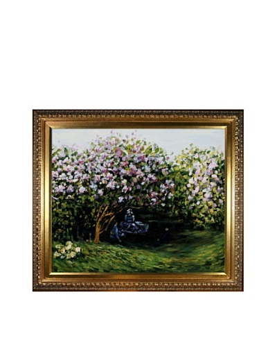 Claude Monet Resting Under the Lilacs