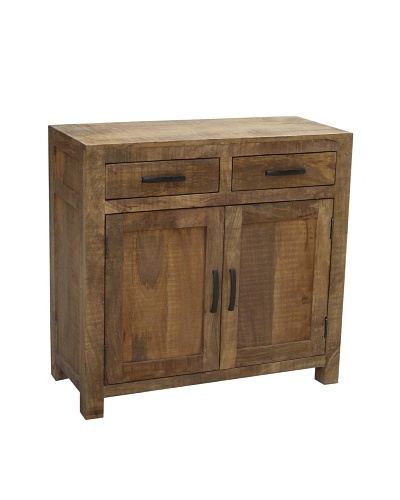 Coast To Coast 2-Drawer 2-Door Cabinet, Natural Mango