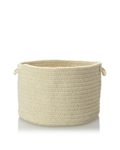 Colonial Mills Solid Storage Baskets, Ivory