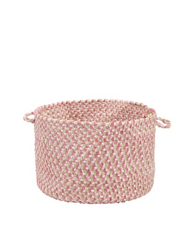 Colonial Mills Blokburst Basket, Tea Party Pink, 18x18x12