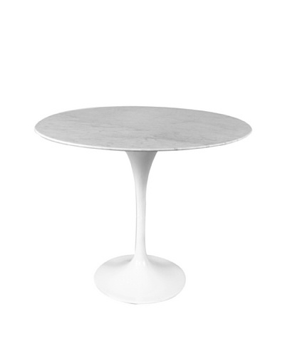 Control Brand Marble Tulip Side Table, White