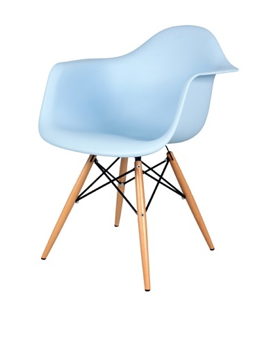 Control Brand Mid-Century-Inspired X-Leg Arm Chair [Blue]