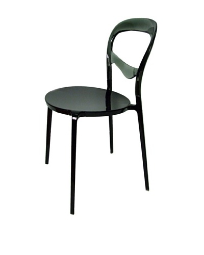 Control Brand The Smoked Bistro Chair, Black