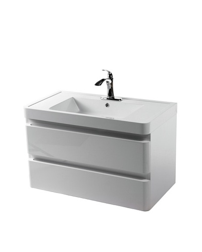 Control Brand Ohey Wall-Mount Sink Cabinet with 2 Drawers
